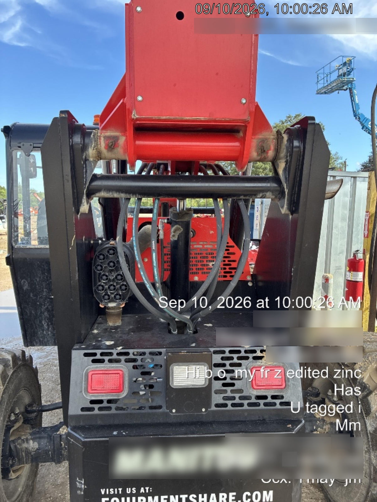2018 Genie GTH-844 Genie GTH-844 w/ROPS, Work Lights, Solid Tires, RH Cab Mesh, Beacon, 60" Carriage and Forks