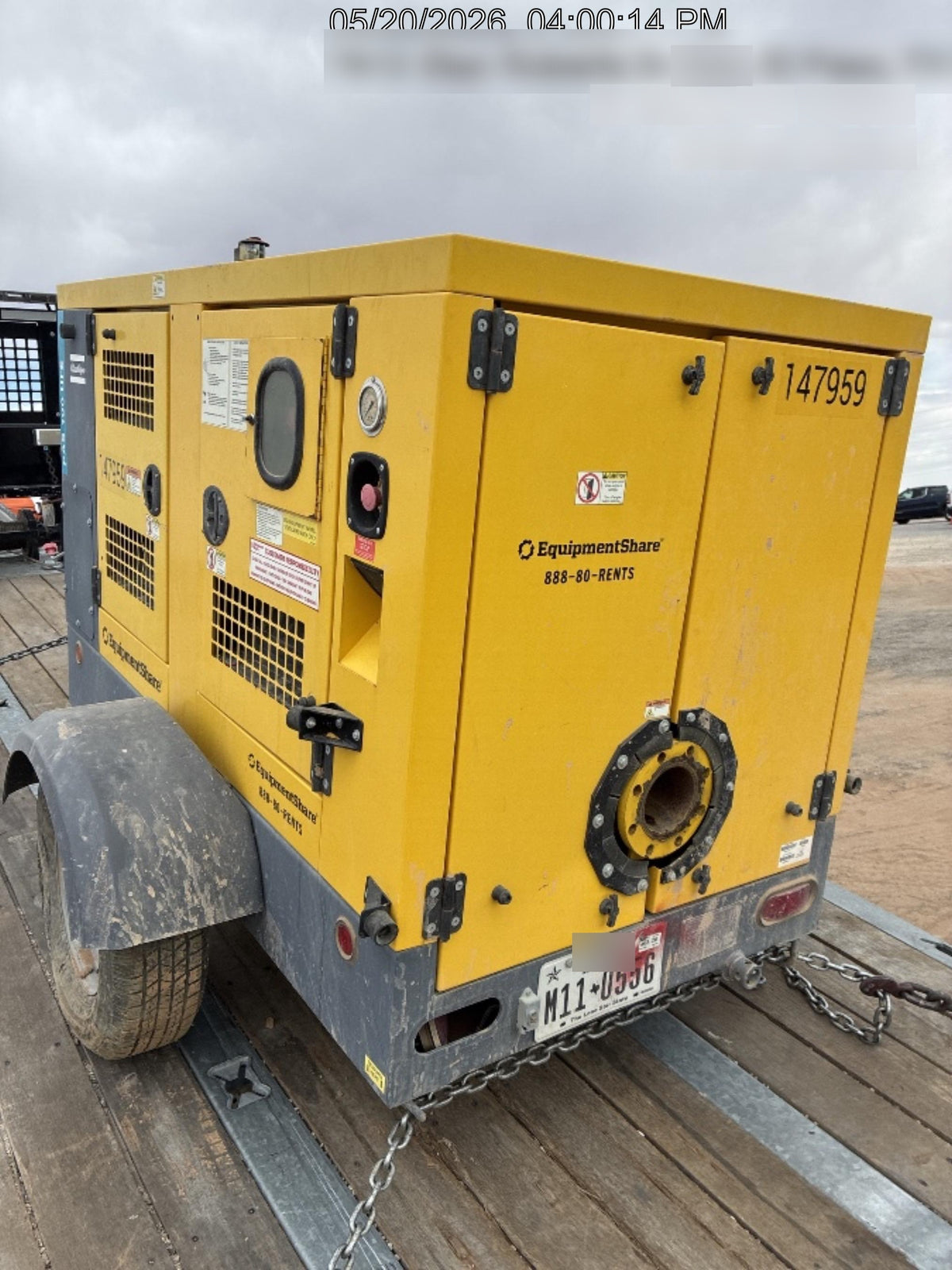 2021 ATLAS COPCO PAS 100 HF CS Enclosed