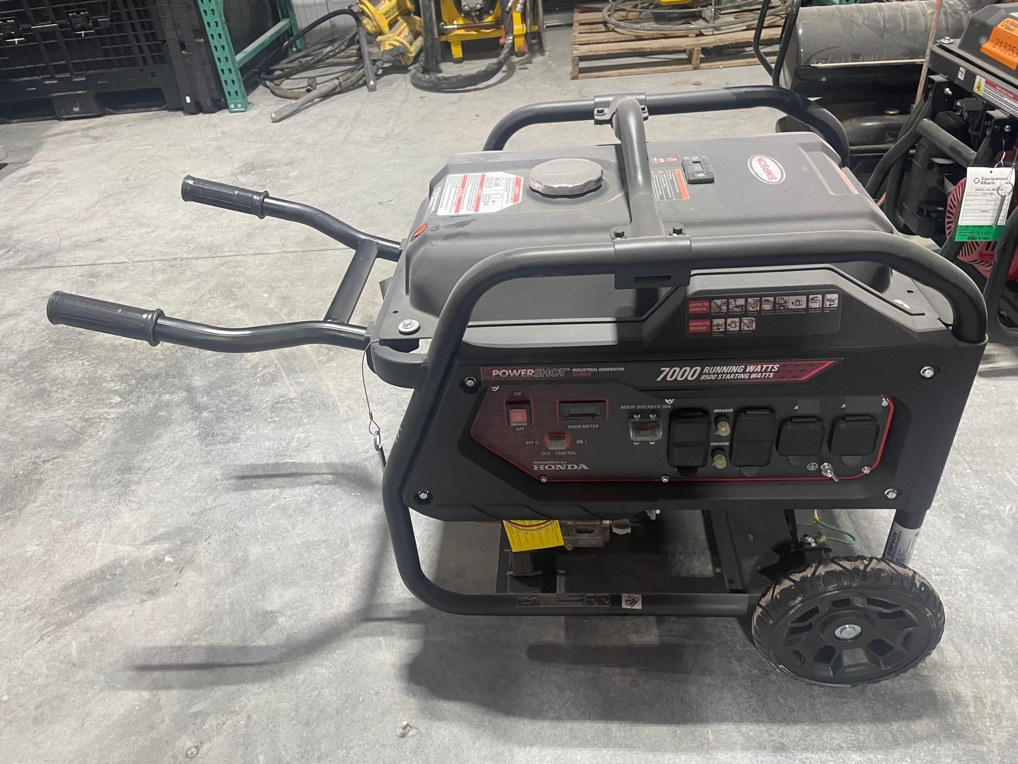2022 Simpson SCGH8500 Honda GX390, 7KW