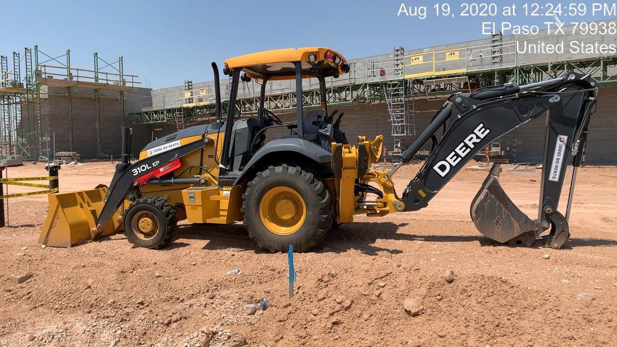 2020 John Deere 310LEP Canopy, 4WD, Standard Stick, Pilot Controls, 2 Way Hydraulics, TAG Manual QC