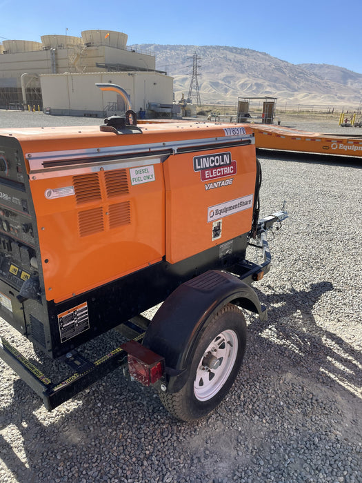 2022 Lincoln Electric Vantage 322 Trlr Mounted, Cable Rack, Light Kit, ES Decals