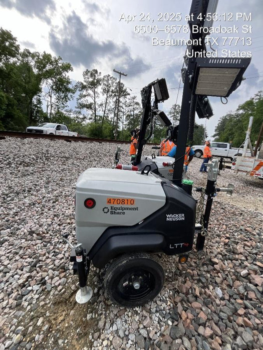 2024 Wacker Neuson LTT4 Diesel, Kohler KDW702, Deep Sea Controller, Auto Start, LED 320W, Bypass Outlet, T3