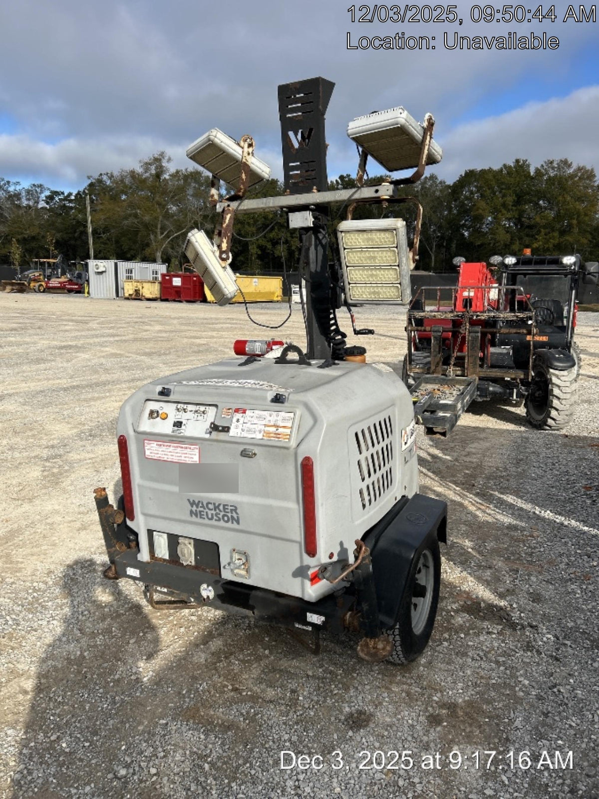 2019 Wacker Neuson LTV6K-LED LTV6K Light Tower, LED 300W, Telematics EQ SH Kubota
