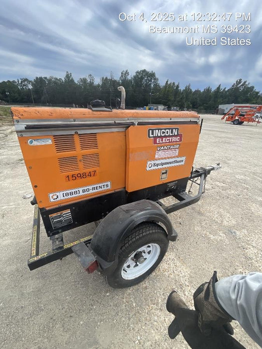2021 Lincoln Electric Vantage 322 Vantage 322 Ready Pak 3 w/ Decals, ORANGE (includes trailer, cable rack, fender light kit) NO Telematics