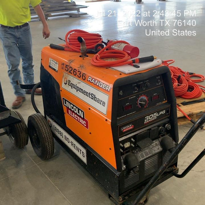 2021 Lincoln Electric Ranger 305 LPG LPG One-Pak (includes undercarriage, tank holder & tank strap) ORANGE