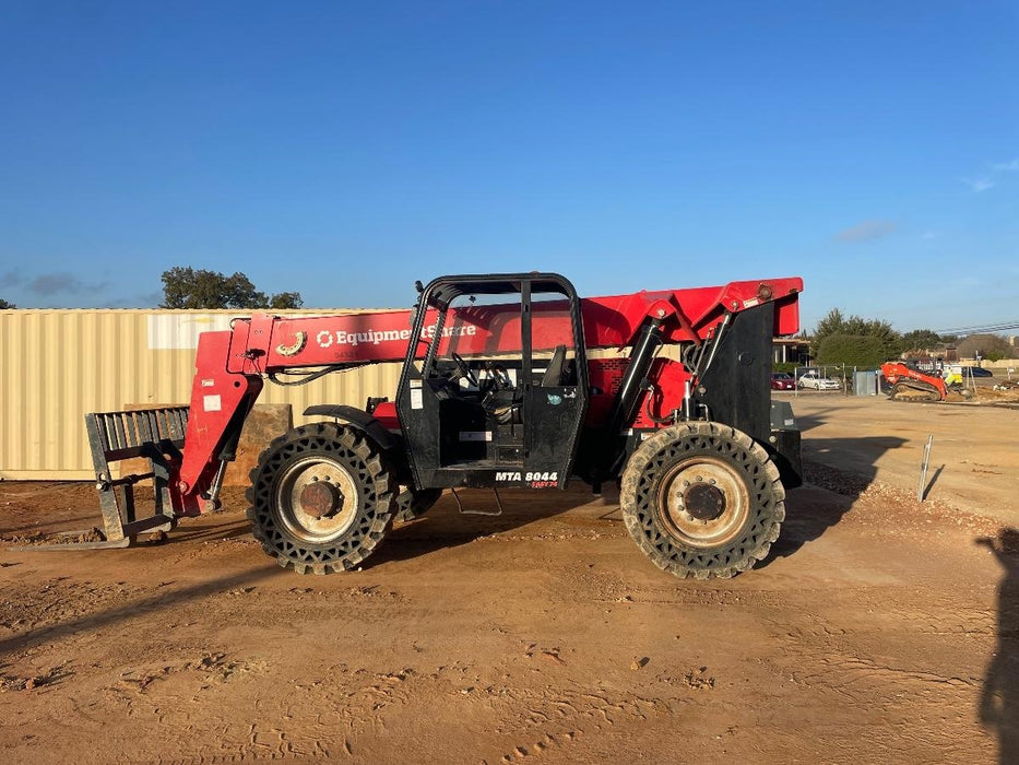 2019 Manitou MTA8044 74hp T4F, Open ROPS, Cab and Boom LED work lights, Auxiliary Hydraulics, Solid Tires, Amber strobe, Lift Hook w/66" Carriage, 60" Forks