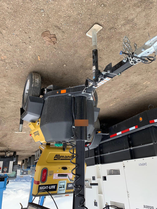 2022 Allmand NLV3GR (4) LED Light Fixture 350W, 23' Vertical Mast, 3kW Prime, Towable, ES Decals, T3