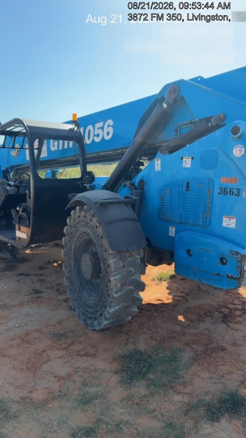 2017 Genie GTH-1056 Genie GTH1056, Solid Tires, 60" carriage, Open ROPS - GTH10E-11935