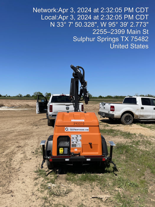 2024 Generac MLT2 Diesel, Flex Switch 120V Input, Powerzone Controller, 
(4) 320W LED Lights, 4kW Generator, 39.9 Gal Fuel Tank, 2" Ball, T3