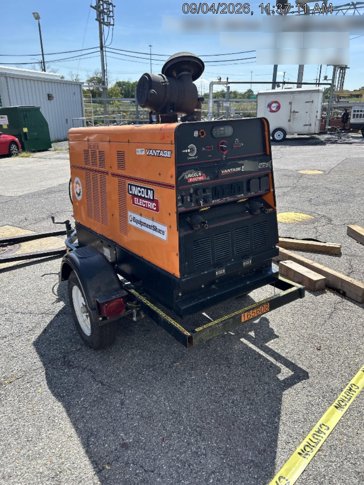 2021 Lincoln Electric Vantage 549X Ready Pak 3, ORANGE (includes trailer, cable rack, fender light kit)