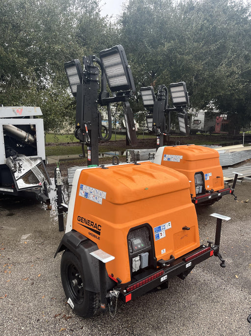 2025 Generac MLT6SMDS Diesel, Mitsubishi / Final Tier 4 Engine, 10.5 HP @ 1800 RPM, (4) 320W G4 LED's, Brushless Excitation, Capacitor Regulated, Vertical Mast, Manual Winch, 5kW Export Power, Power Zone Auto Light Controller