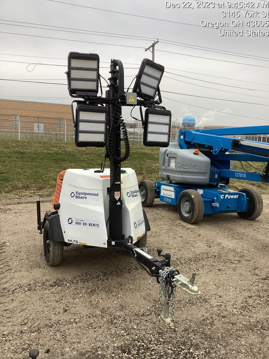 2023 Generac MLT2 Diesel, Flex Switch 120V Input, Powerzone Controller, 
(4) 320W LED Lights, 4kW Generator, 39.9 Gal Fuel Tank, 2" Ball, T3