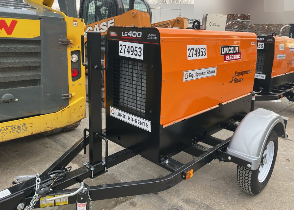 2022 Lincoln Electric LE400 Kubota V1505, Trlr, Cable Rack, Light Kit, ES Decals, T3