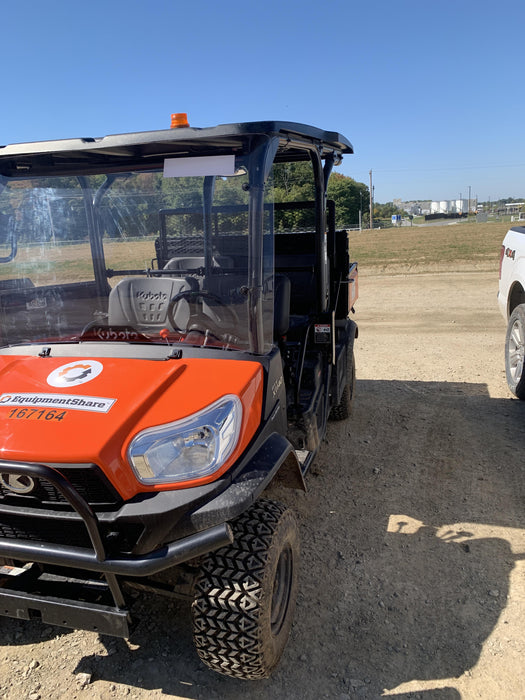 2022 Kubota RTV-X1140W-H Plastic Canopy, Windshield Acrylic Clear, LED Strobe Light, Wire Harness Kit, Back up Alarm