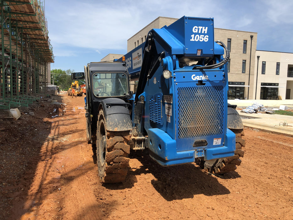 2019 Genie GTH-1056 Cab/Heat/AC, FF Tires, LED Work Lights, Beacon 60" QA Carriage, 60" Forks