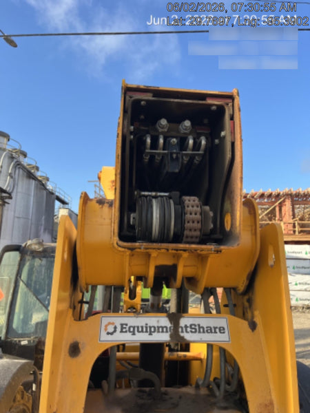 2018 JCB 510-56 JCB 510-56 Telehandler 74 HP w/CAB/HVAC, Beacon, Worklights, Aux Hydraulics, Solid Tires, 60" Carriage/Forks