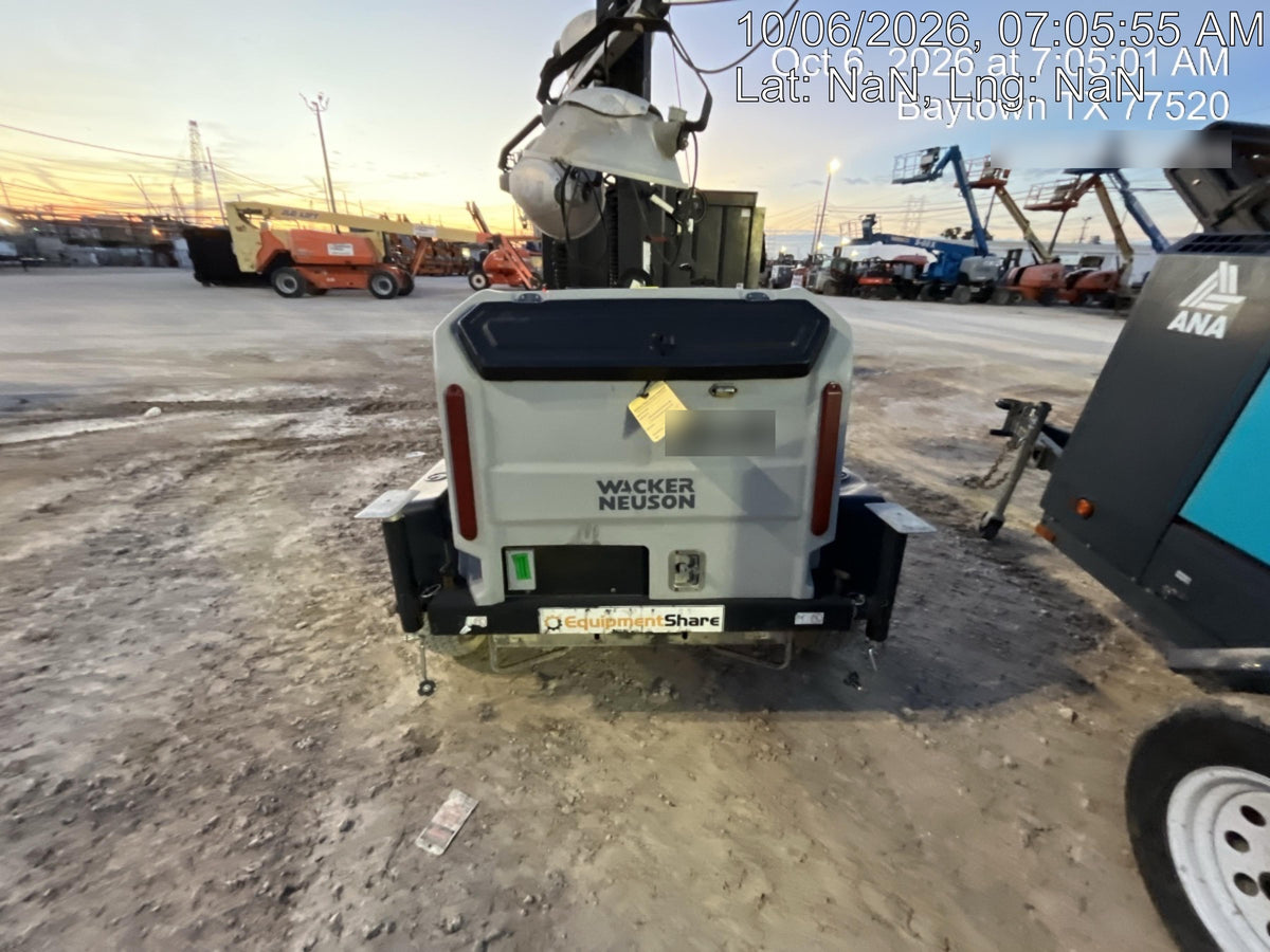 2018 Wacker Neuson LTV6L-MH Wacker Neuson LTV6L Mobile Light Tower w/Fuel Level Sensor Installed