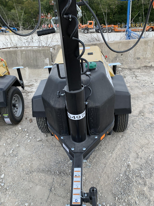 2022 Allmand NLV3GR (4) LED Light Fixture 350W, 23' Vertical Mast, 3kW Prime, Towable, ES Decals, T3