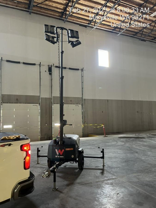 2024 Wacker Neuson LTT4 Diesel, Kohler KDW702, Deep Sea Controller, Auto Start, LED 320W, Bypass Outlet, T3