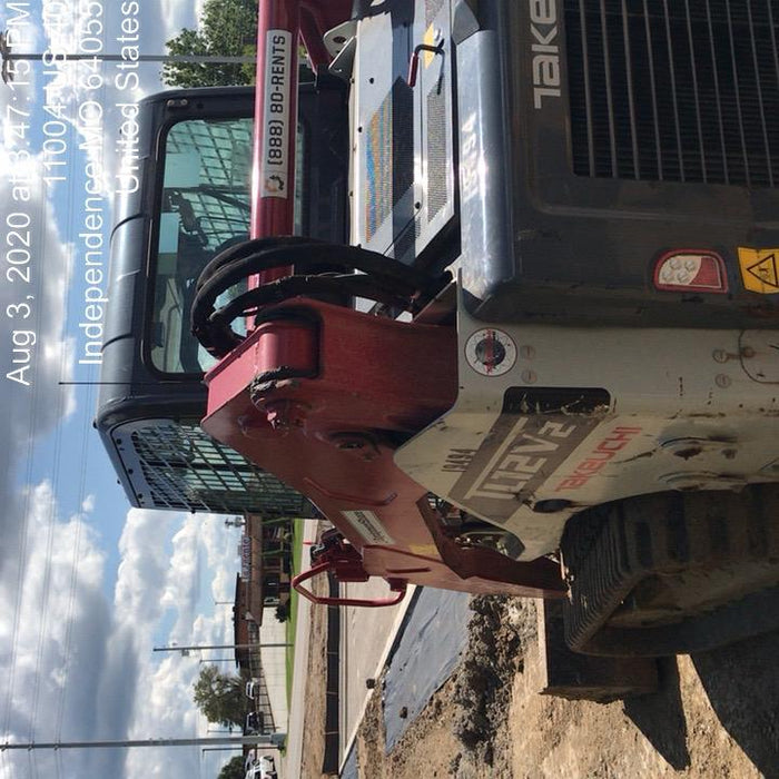 2018 Takeuchi TL12V2C Takeuchi TL12V2C Cab Skid Steer Track Loader, 80" HD dirt bucket with 9 teeth