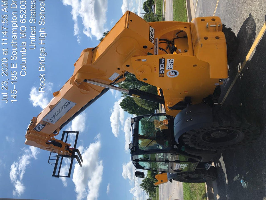 2020 JCB 510-56 Cab/Heat/Air, Solid Tires, Work Lights, Beacon, Aux Hydraulics, Back up Alarm, Lifting Eye, ES Decals
