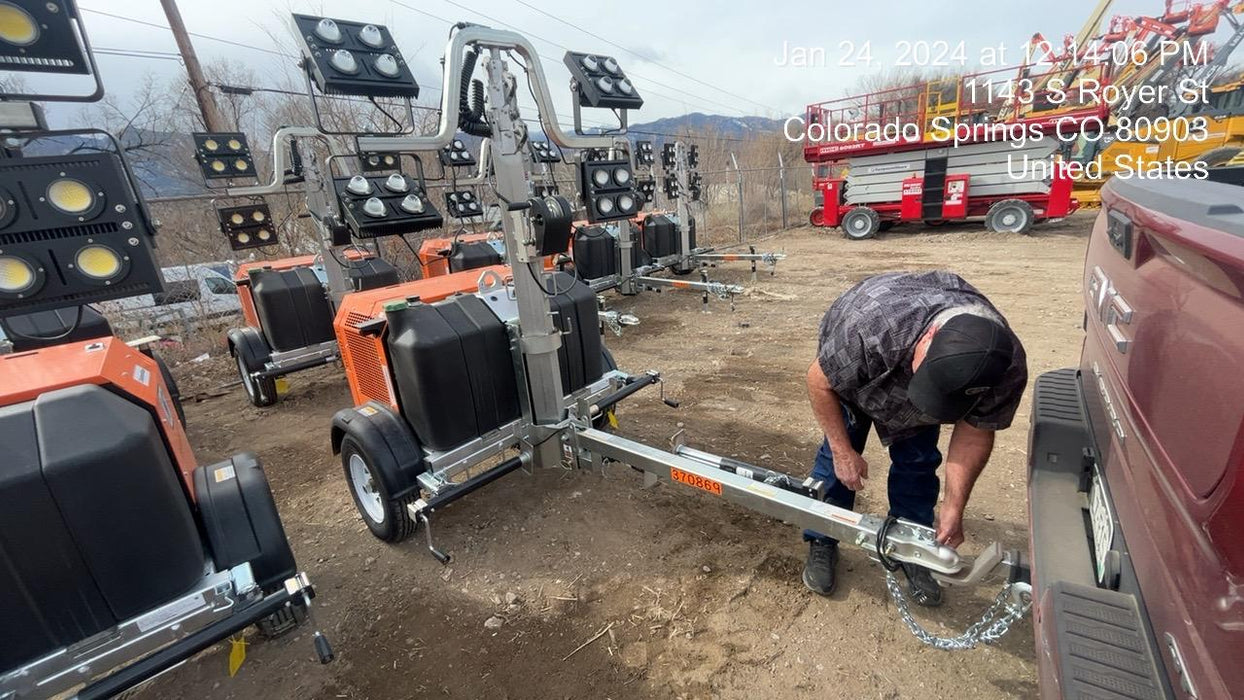 2023 Wanco WLTT-4MM4K Diesel, Deep Sea Controller, Shore Power Plug, Auto Start, (4) 350W LED Floodlights, 4kW Generator, 60 Gal Fuel Tank, 2" Ball, T3