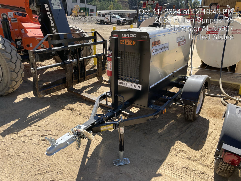 2024 Lincoln Electric LE400 Kubota V1505, Trlr, Cable Rack, Light Kit, ES Decals, T3