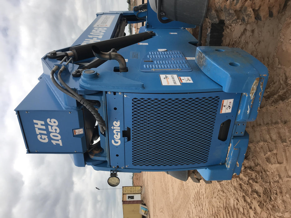 2019 Genie GTH-1056 Canopy, Solid RT Tires, LED Work Lights, Beacon 60" QA Carriage, 60" Forks