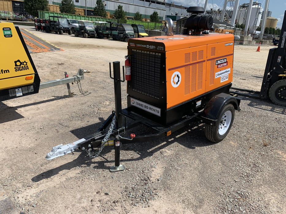 2021 Lincoln Electric Vantage 549X Ready Pak 3, ORANGE (includes trailer, cable rack, fender light kit)