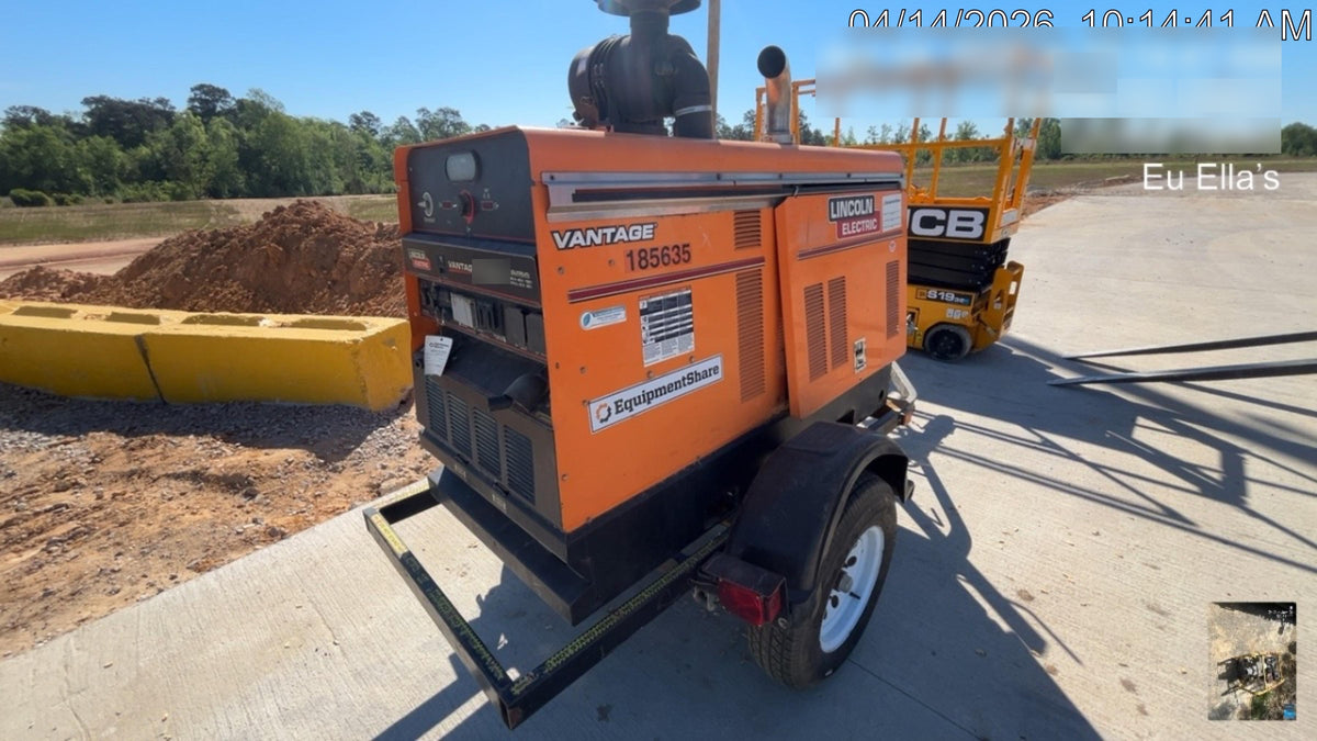 2021 Lincoln Electric Vantage 549X Ready Pak 3, ORANGE (includes trailer, cable rack, fender light kit)