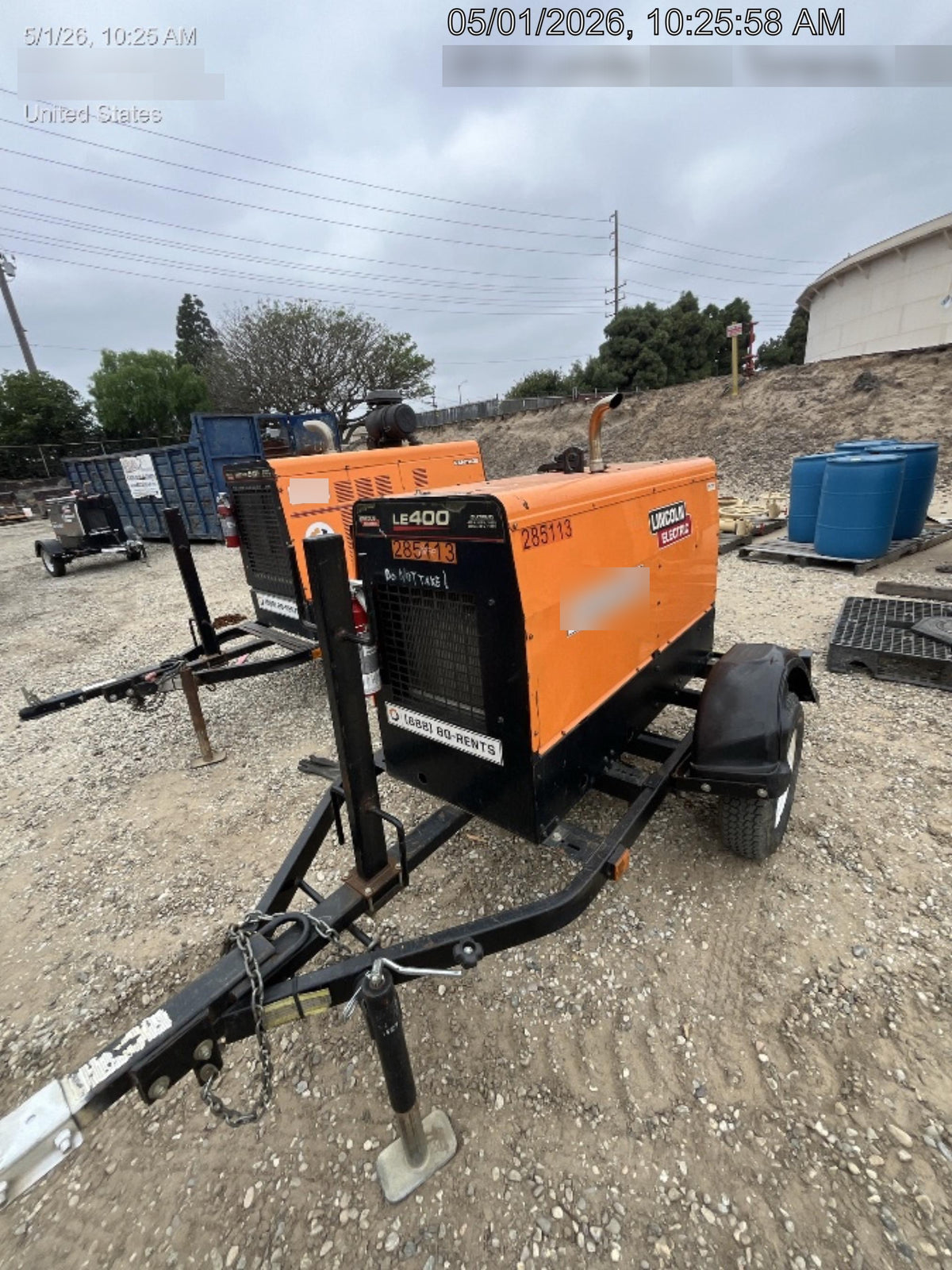 2022 Lincoln Electric LE400 Kubota V1505, Trlr, Cable Rack, Light Kit, ES Decals, T3
