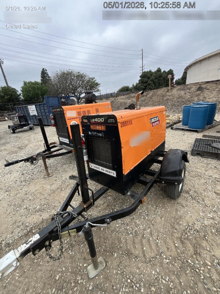 2022 Lincoln Electric LE400 Kubota V1505, Trlr, Cable Rack, Light Kit, ES Decals, T3