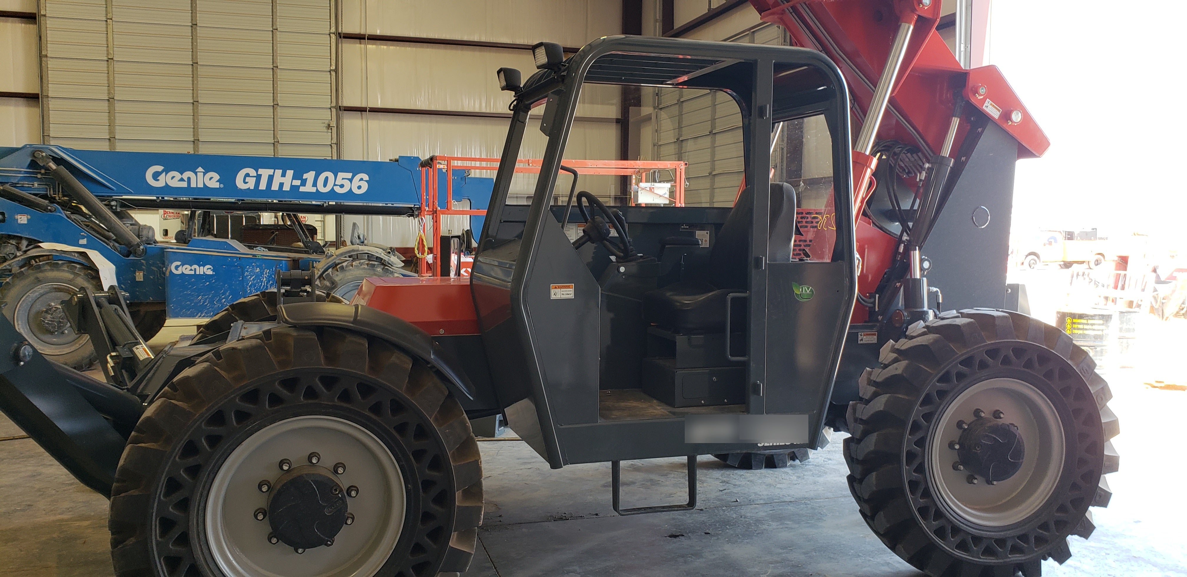 2018 Manitou 12042 Manitou MTA 12042 w/Open ROPS, Work Lights/Strobe, Aux Hyd, Solid Tires, Lift Hook, 66" Carriage, 72" Forks, Outriggers
