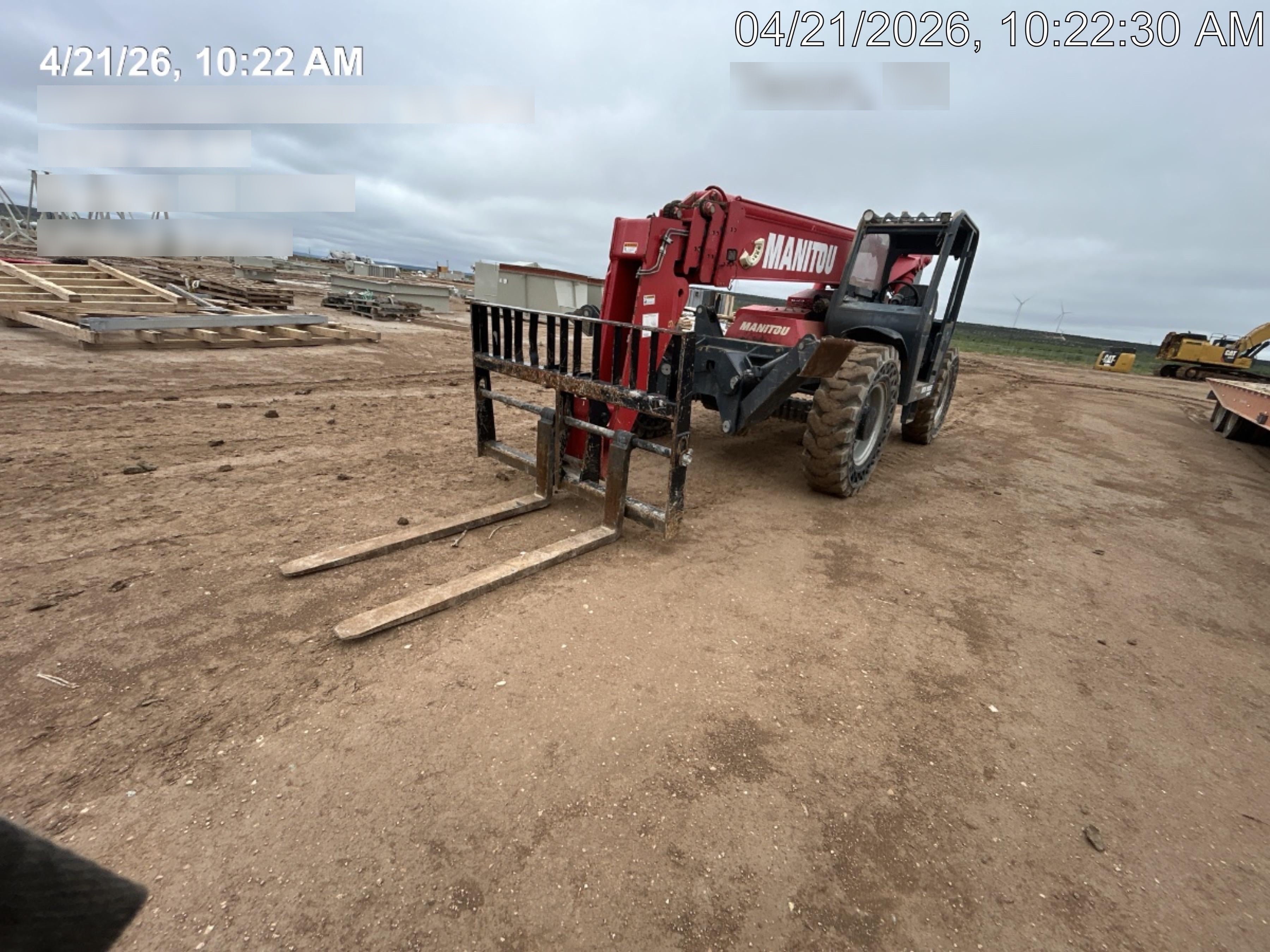 2019 Manitou MTA10055 MTA10055 - 120 HP T4, Canopy, Worklights/Strobe, Beacon, 66" Carriage, 60" Forks, Solid Tires, Lift Hook, Aux Hydraulics
