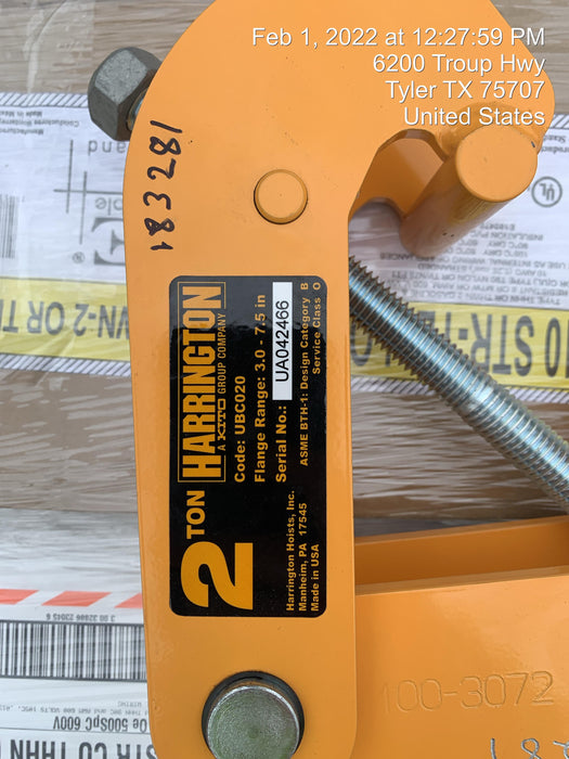 2021 HARRINGTON UBC020