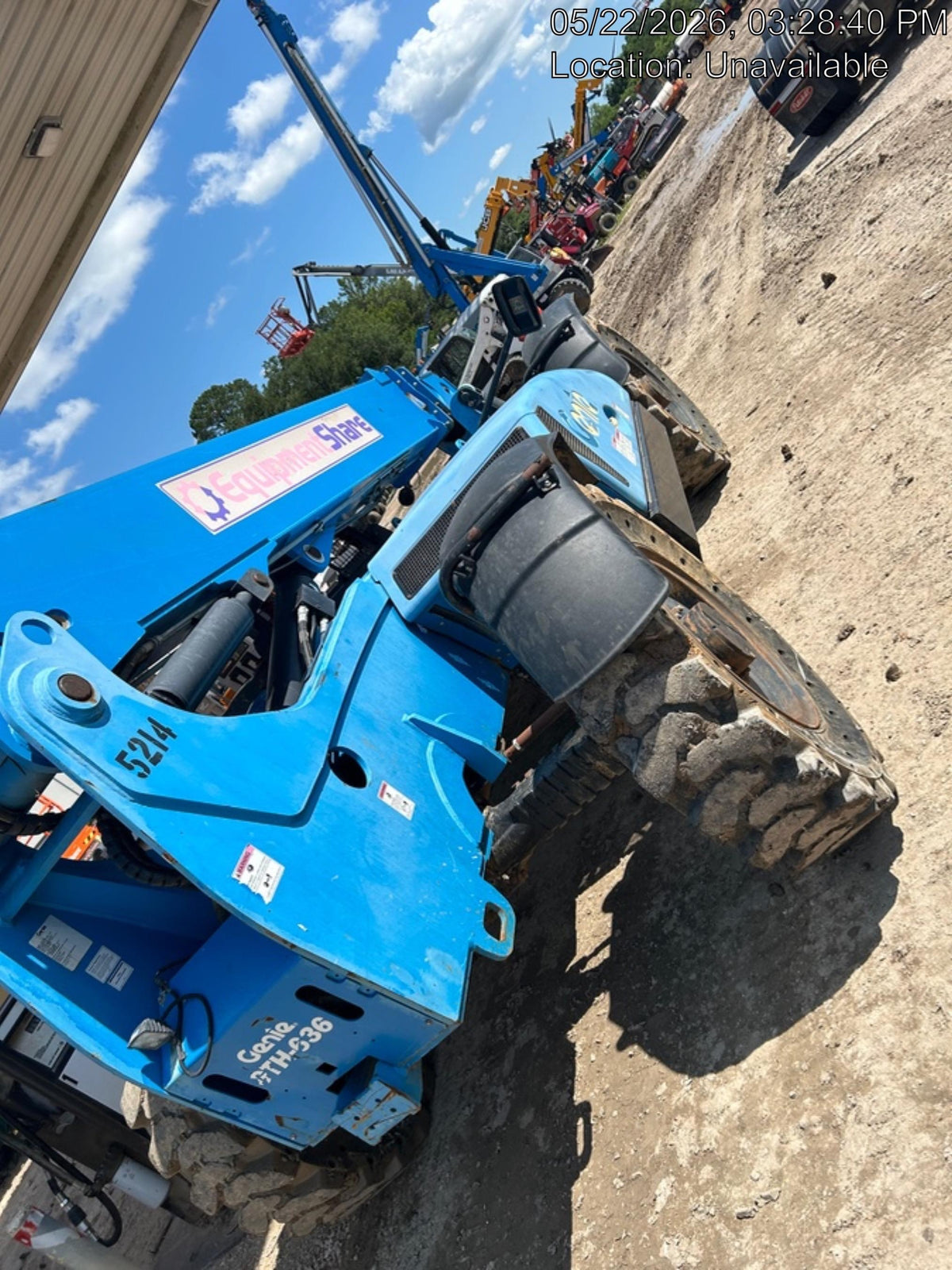 2017 Genie GTH-636 Genie GTH636, Solid RT Tires, T4F, worklights (LED, rear), Open ROPS