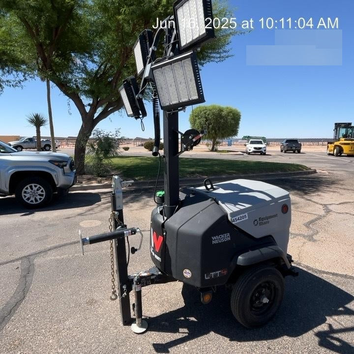 2024 Wacker Neuson LTT4 Diesel, Kohler KDW702, Deep Sea Controller, Auto Start, LED 320W, Bypass Outlet, T3