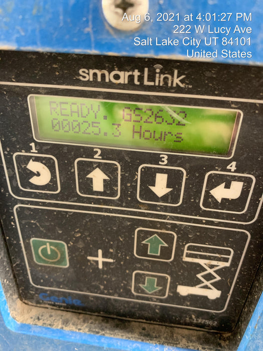 2020 Genie GS-2632 Solid NM Tires, Folding Rails with Half-Height Swing Gate, Beacon