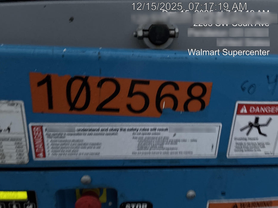 2020 Genie GS-1930 Solid Non Marking Tires, Beacon, Folding rails with half height swing gate, 800W Inverter
