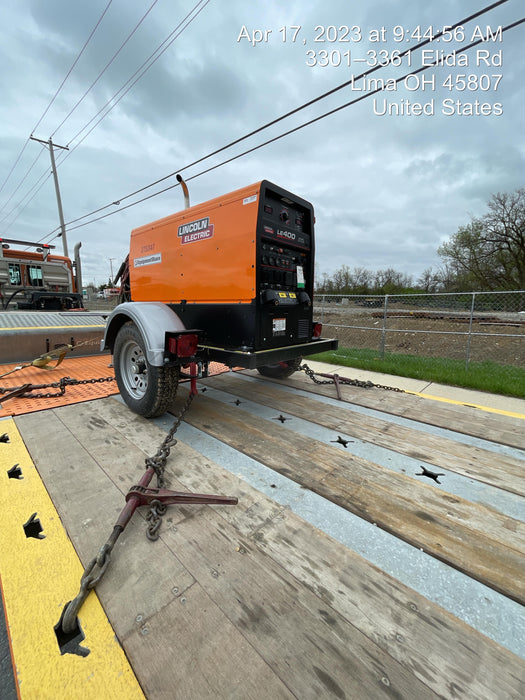 2022 Lincoln Electric LE400 Kubota V1505, Trlr, Cable Rack, Light Kit, ES Decals, T3