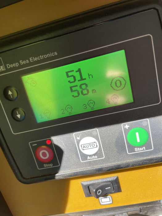 2022 Allmand NLV3GR (4) LED Light Fixture 350W, 23' Vertical Mast, 3kW Prime, Towable, Deep Sea L401, Leveling Jacks, Yanmar T4F 5.8hp