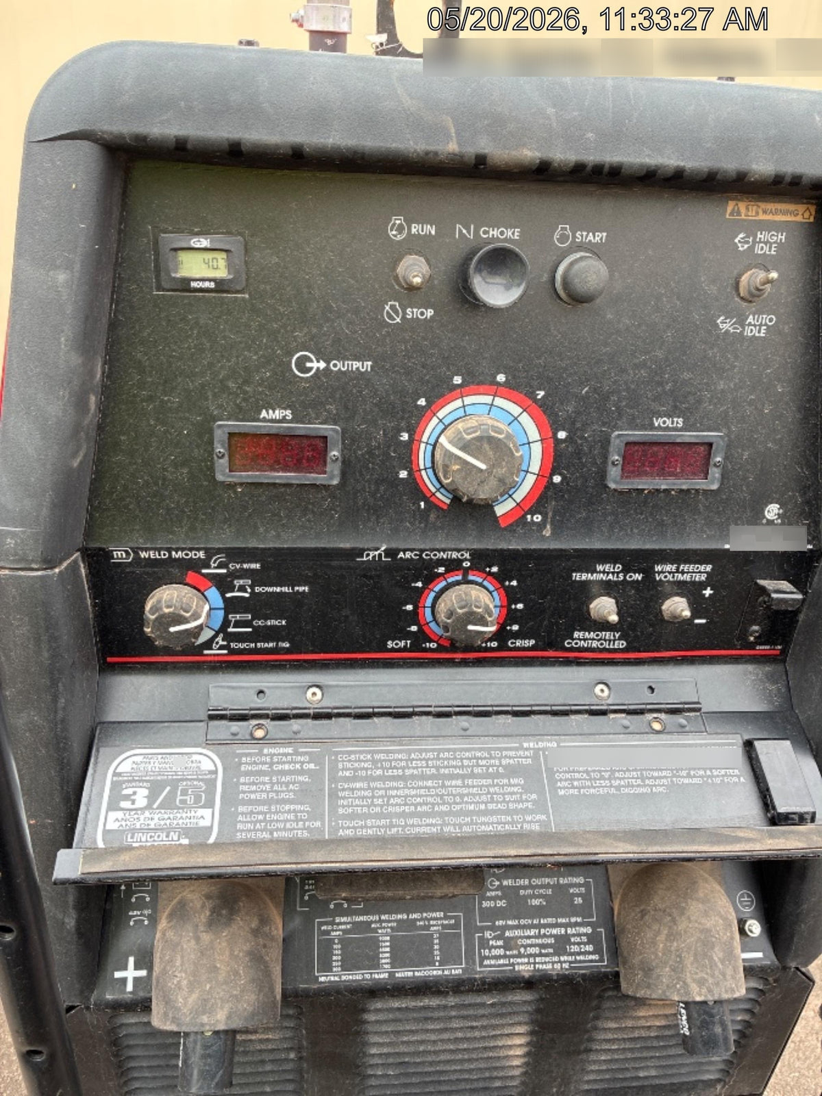 2025 LINCOLN ELECTRIC Ranger 305 LPG