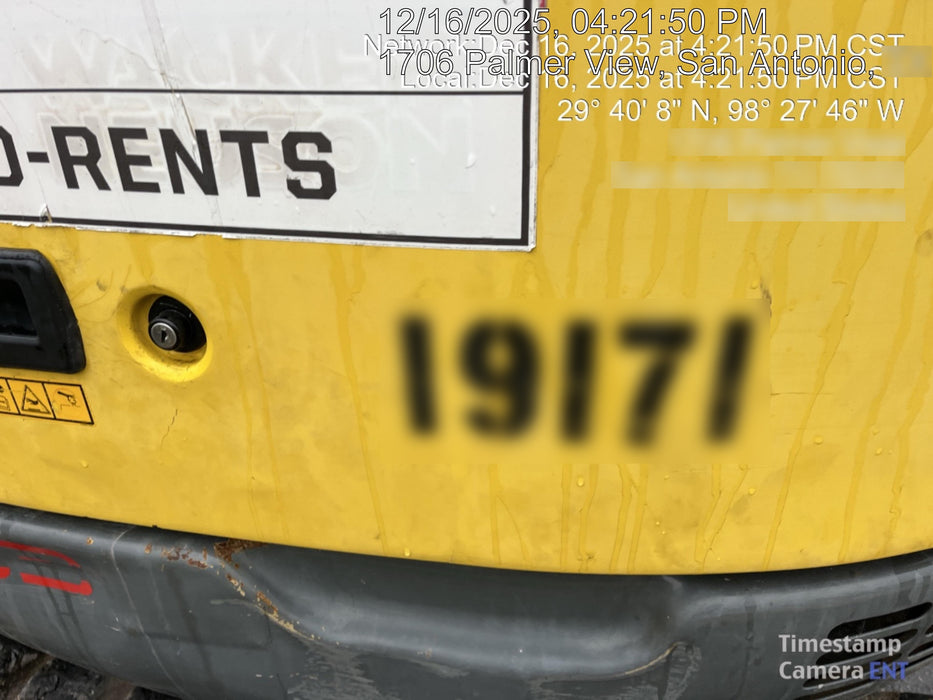 2018 Wacker Neuson EZ53 Wacker Neuson EZ53 12K Excavator, TRK,LGD,CAB,PC, Manual QC, Buckets: 30" , 18"