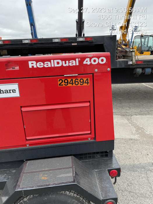 2023 Shindaiwa DGW400MDL Kubota D902 Engine, 23 HP, Dual Op Welder, Wire, Arc, Droop Stick, Tig, and CC Stick Functionality, Simulphase, 3 Phase and 1 Phase Gen Output, Single Axle NB Trlr, Slr Trckl Chrg 12V 12W, Fire Ext