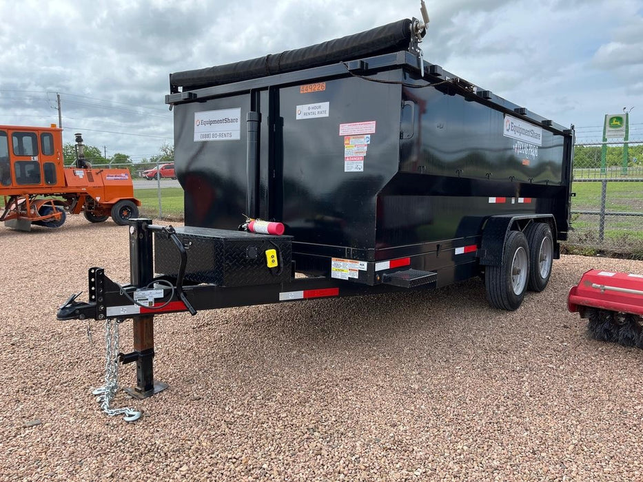 2025 TEXAS PRIDE TRAILERS 14'L x 7'W 5 Cu Yd Trunnion Hydraulic Dump