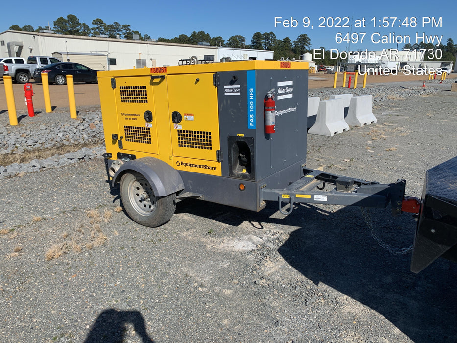2021 ATLAS COPCO PAS 100 HF CS Enclosed