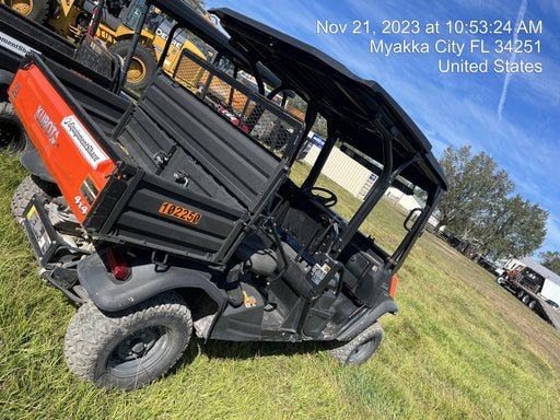 Kubota RTV-X1140W-H 4WD, LED Strobe, Windshield Acrylic Clear, Plastic Canopy, Wire Harness Kit, Backup Alarm