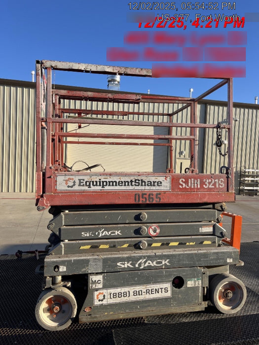 2015 Skyjack SJIII-3219 19' Scissor Lift