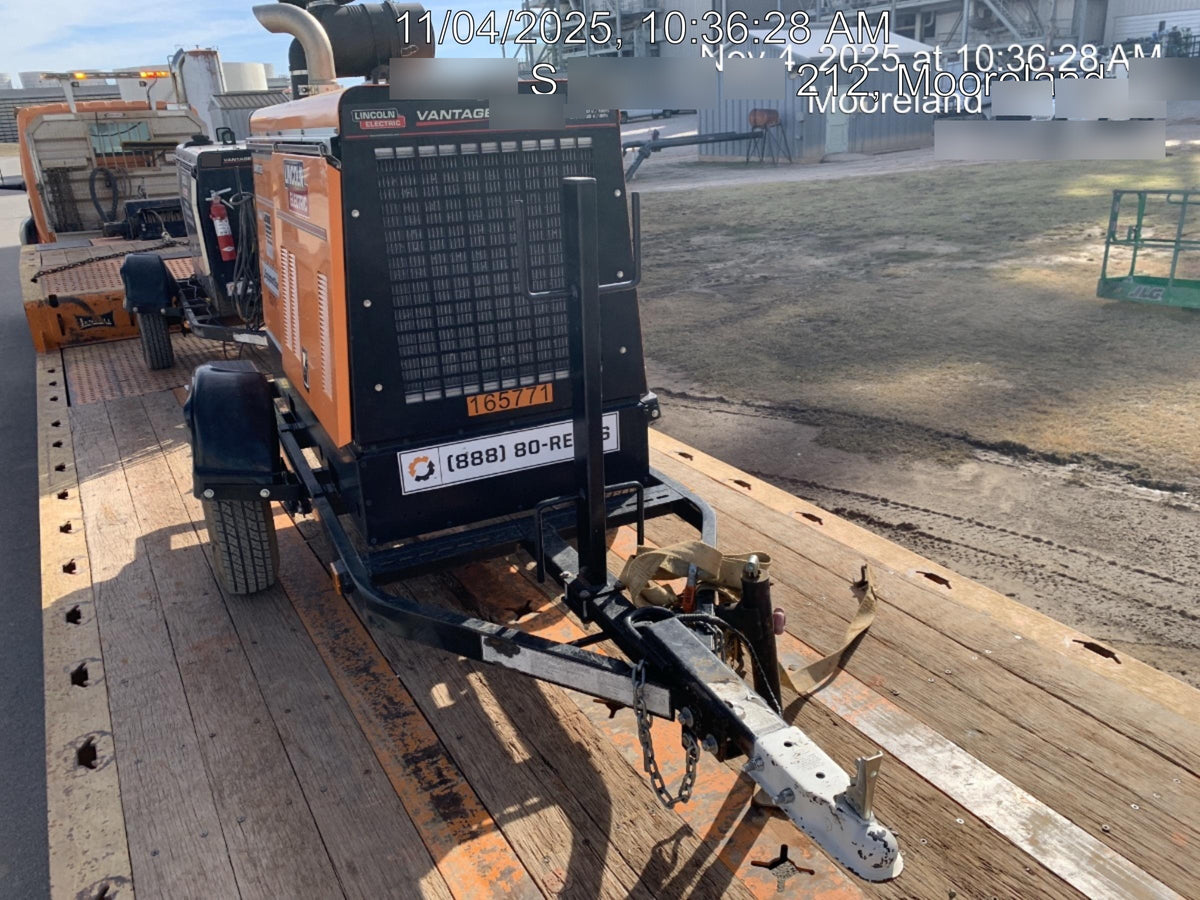 2021 Lincoln Electric Vantage 549X Ready Pak 3, ORANGE (includes trailer, cable rack, fender light kit)