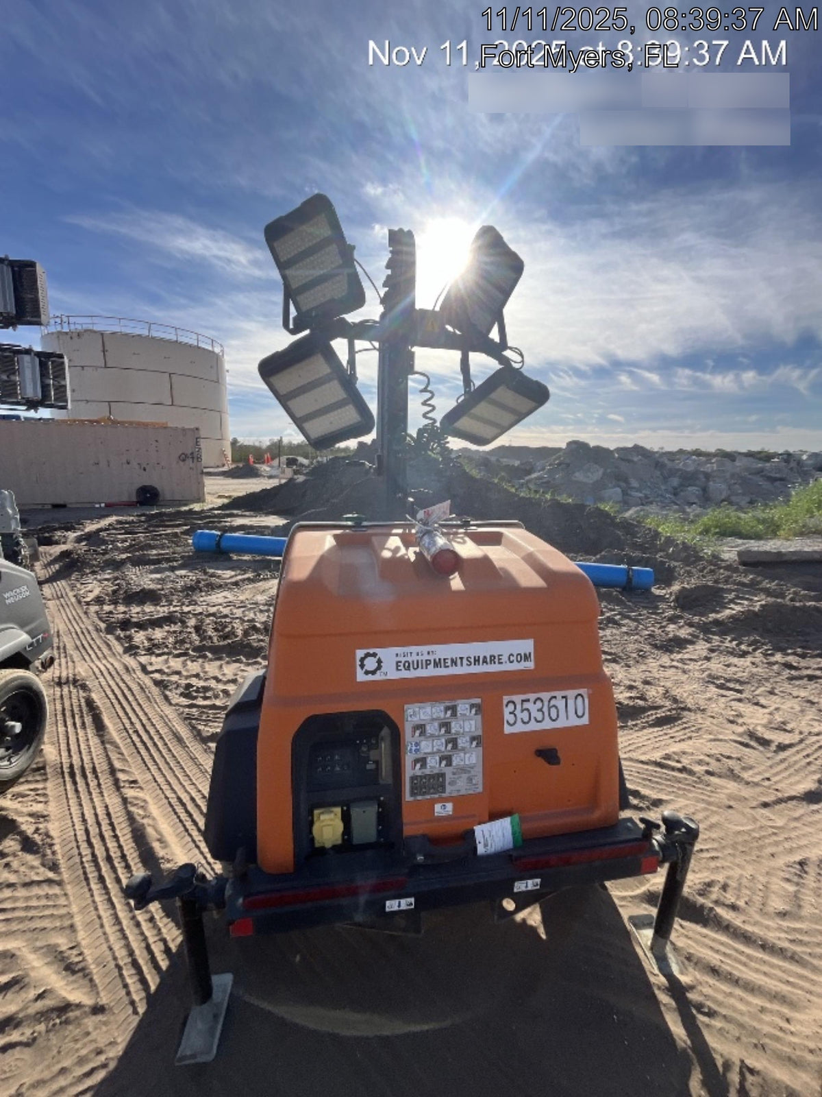 2023 Generac MLT2 Diesel, Flex Switch 120V Input, Powerzone Controller, (4) 320W LED Lights, 4kW Generator, 39.9 Gal Fuel Tank, 2" Ball, T3